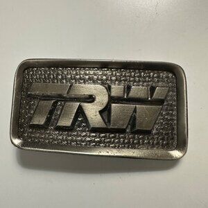 Vintage TRW Auto Transport Aerospace Advertising 3.25 x 1.75”  Belt Buckle lot A